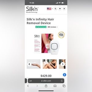 Hair removal device NEW silk’n